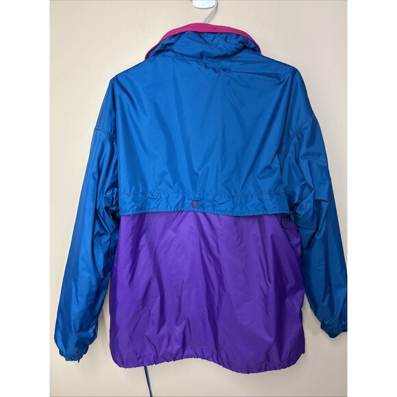 COLUMBIA Women's Large Teal Purple Colorblock Full Zip Jacket Lined Radial Sleev - Picture 3 of 10